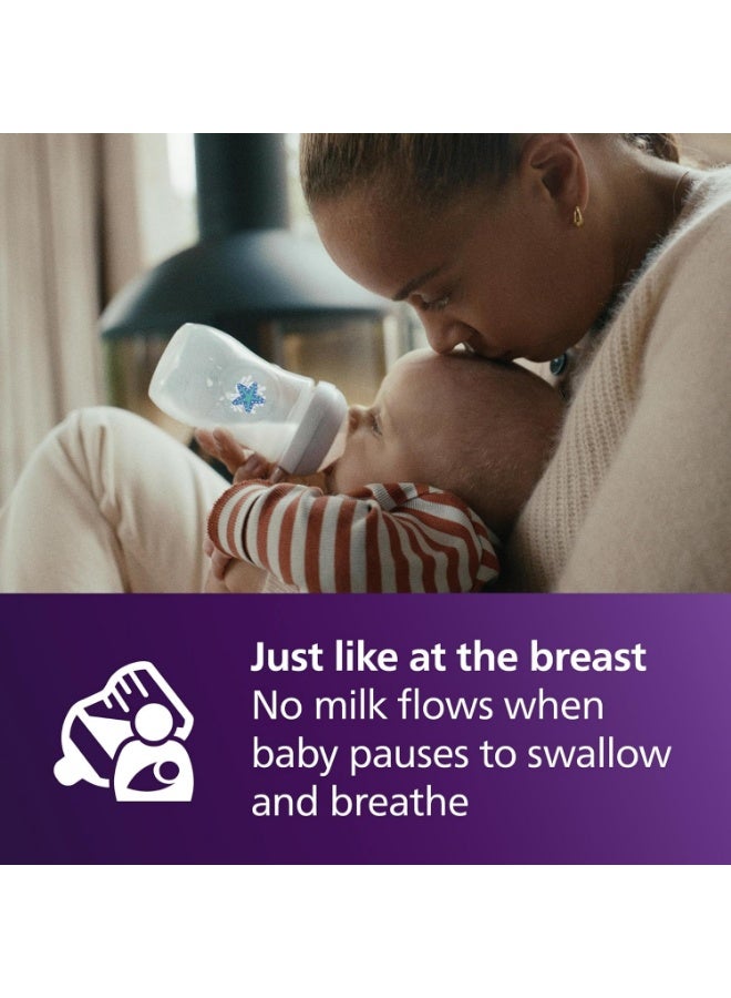 Avent Philips Avent Natural Baby Bottle with Natural Response, with Sea Design, 9oz, 4pk, SCY903/68 - Image 5